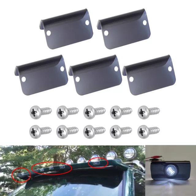 (5) Fits Lund Visor Cab Moon Sun Replacement Light Lens Lenses Smoked Hardware