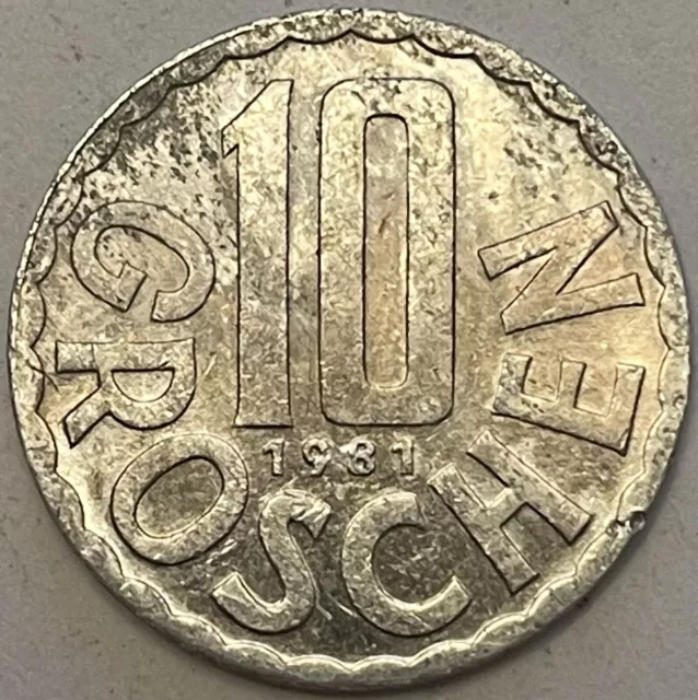 1981 Austria 🇦🇹 10 Groschen Coin Lot (Half Price 1st Class Postage) S1