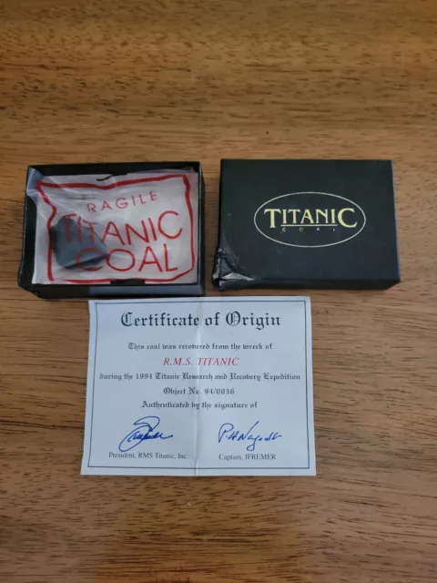 Titanic Coal With Certification