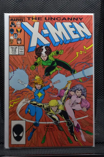 Uncanny X-Men #218 Direct Marvel 1987 Chris Claremont Rogue Dazzler Longshot 9.4