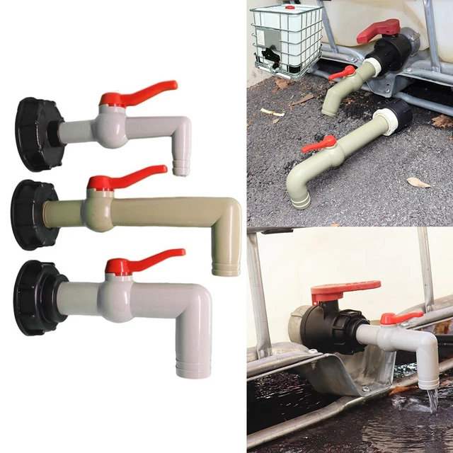 PRACTICAL IBC CONTAINER Adapter 90 Degree Garden Industrial Irrigation ...
