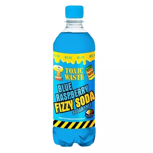 Toxic Waste Fizzy Soda Blue Raspberry 500Ml