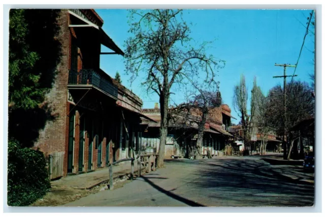 c1960 Main Street Gem Southern Mines Exterior Road Columbia California Postcard