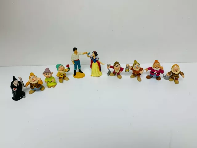 Vintage Disney Schneewittchen & sieben Zwerge Figur Set inkl. böse Königin