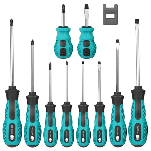 Ens. 14 tournevis ergonomiques, pointes assorties Jet main image 0