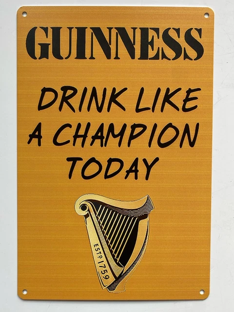 Guinness There’s nothing like a, Retro metal Sign vintage / man cave / Bar / Pub