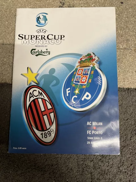 Ac Milan V Porto Uefa Super Cup 29th Aug 2003