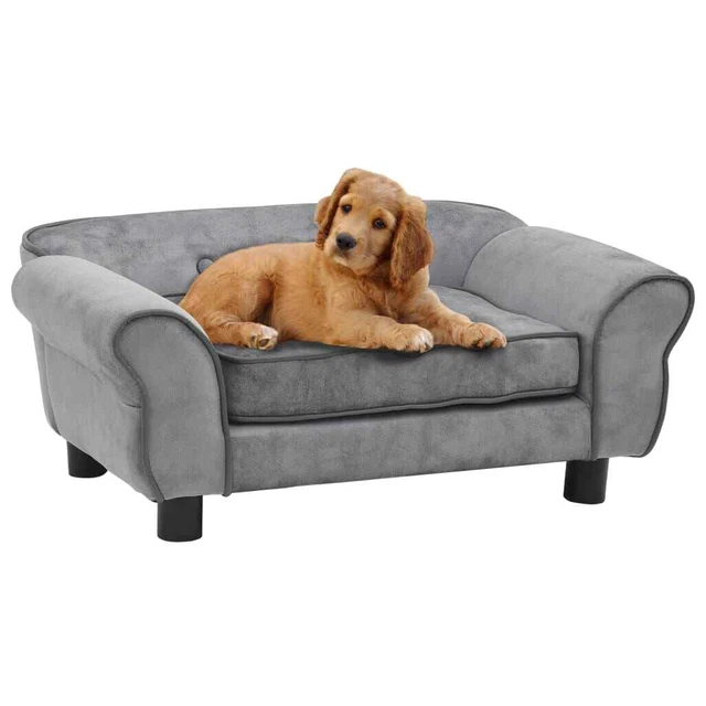 Canapé pour Chien Peluche Sofa Chiot Animaux de Compagnie Multicolore vidaXL