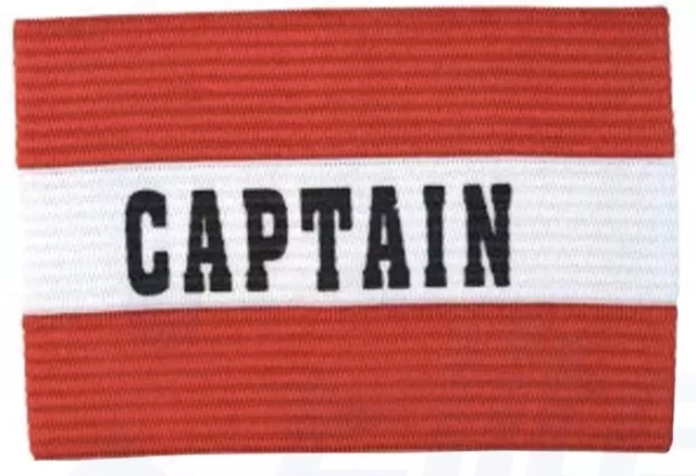 Precision Captain’s Red Armband Football Rugby Hockey  Adult Senior *FREE POST*