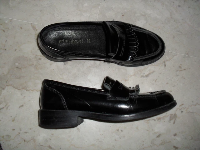 ATTUALI SCARPE MOCASSINO PRIMADONNA Tg 37 in Vera Pelle Made in