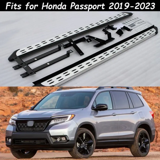Fits for Honda Passport 2019-2023 2Pcs Running Board Side Step Pedals Nerf Bar