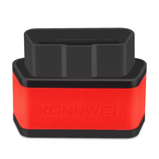 KONNWEI KW903 V1.5 OBD2 autoscanner bluetooth5.0 Elm327 nero + rosso 3