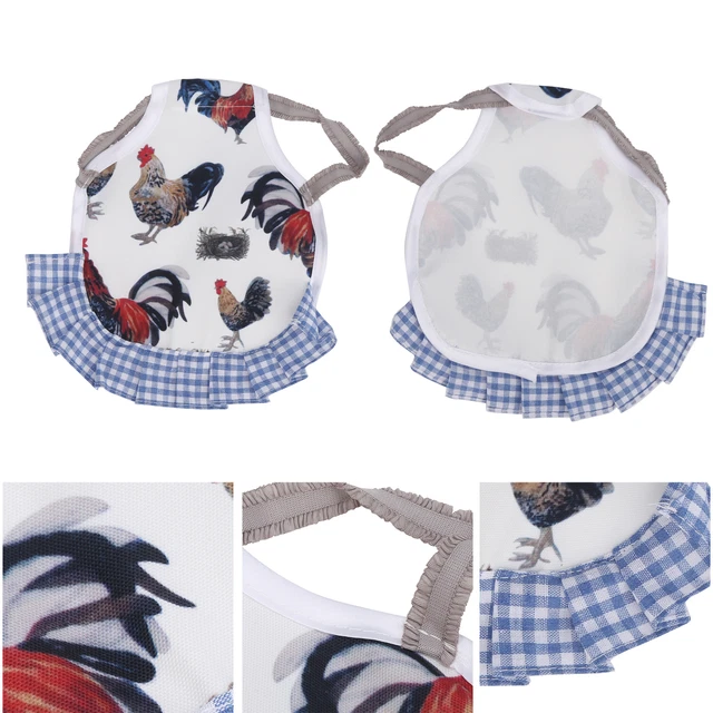Selle De Poulet Motif De Coq Gilet De Poulet à Volants Tablier De