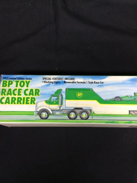 1993 Bp Toy Race Car Carrier Limited Edition Series Formula 1 Style Car Nos 3