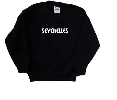 Seychelles text Kids Sweatshirt