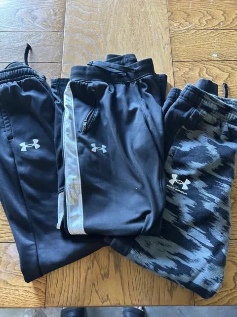 Under Armour  Boys Youth Large Elastic Waist Sweatpants Lot Of  3 Pairs