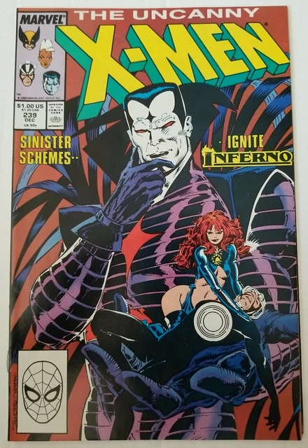 Uncanny X-Men #239 (Marvel Comics, 1988) Inferno, 2nd Appearance of Mr Sinister