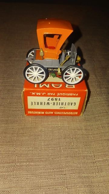 Miniature Rami JMK Gauthier Werhlé 1897 - 1/43 - Boîte Plexiglas - Occasion