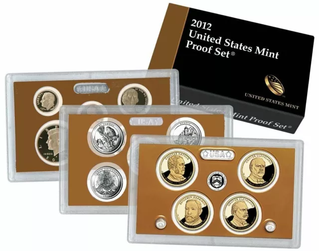 USA set oficial con las monedas del año  2012 proof United States Mint Proof set