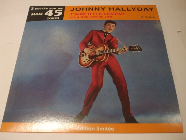 25 cm  Johnny Hallyday  .vitesse 45t.