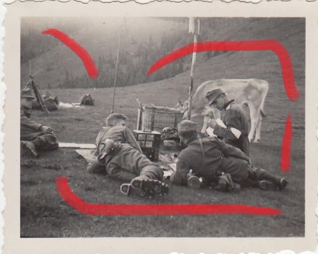 Foto WH 3. Gebirgs-Division Funker Funkgerät Radio Gebirgsjäger Geb.Jg.  *159 2