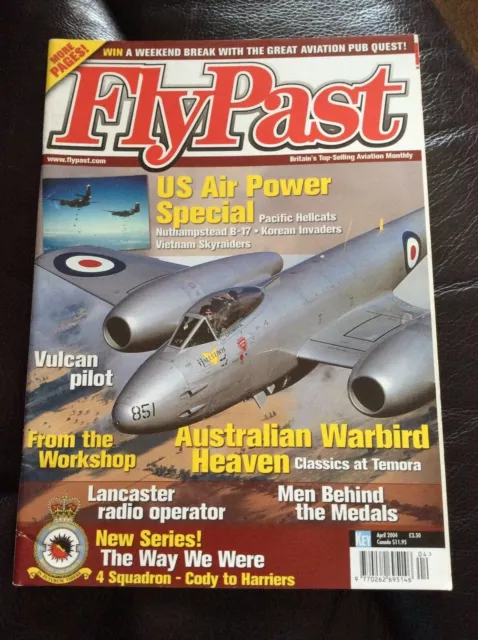 Flypast Magazine 2004 April Auster,USAF,RAF 4 Squadron,Fairey Gannet,Avro Vulcan