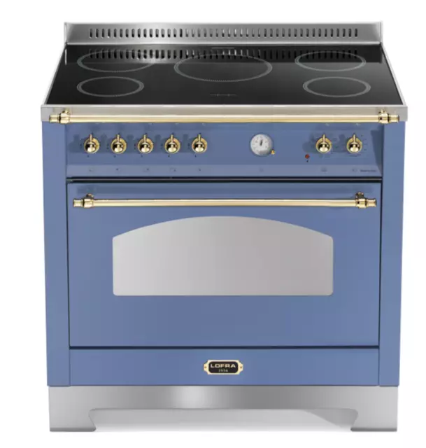 Lofra Dolcevita Rlvg96Mft/5I Cucina 90X60 Lavanda 5Zone Cottura Forno Elettrico
