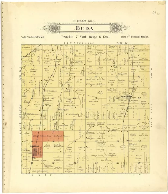 1903 atlas LANCASTER COUNTY Nebraska plat maps old GENEALOGY history DVD P114