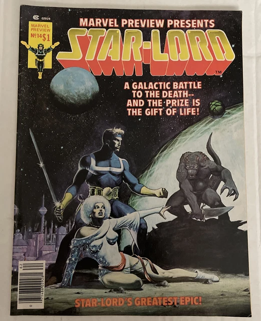 MARVEL PREVIEW PRESENTS #14 STARLORD 1978 G To VG 3RD APP OF STAR-LORD!NEWSSTAND