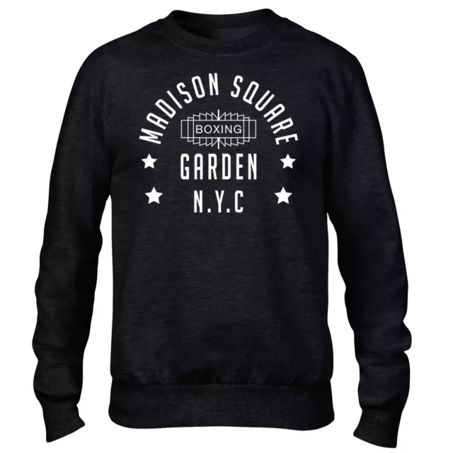 Madison Carré Jardin Nyc Boxe Noir Premium Ras Pull