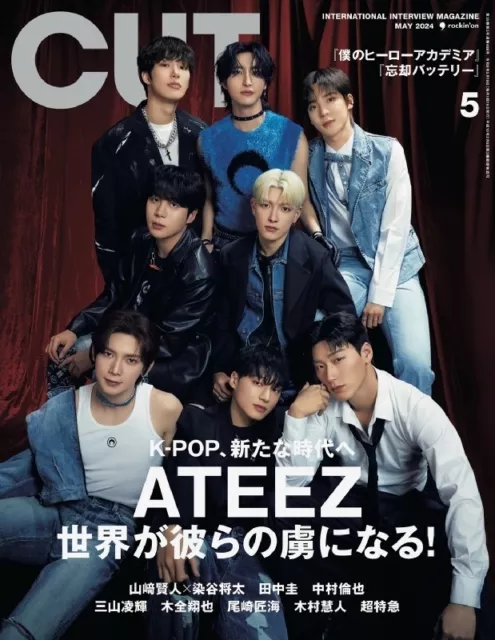 CUT May. 2024 ATEEZ K-POP Japanese Magazine Book From Japan