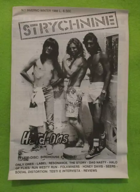 Punk Garage STRYCHNINE Magazine Winter 1988 HARD-ONS HALO OF FLIES DAG NASTY Punk Garage STRYCHNINE Magazine Winter 1988 HARD-ONS HALO OF FLIES DAG NASTY
