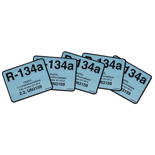 R-134a / R134a Label # 04134 , Pack of (5)
