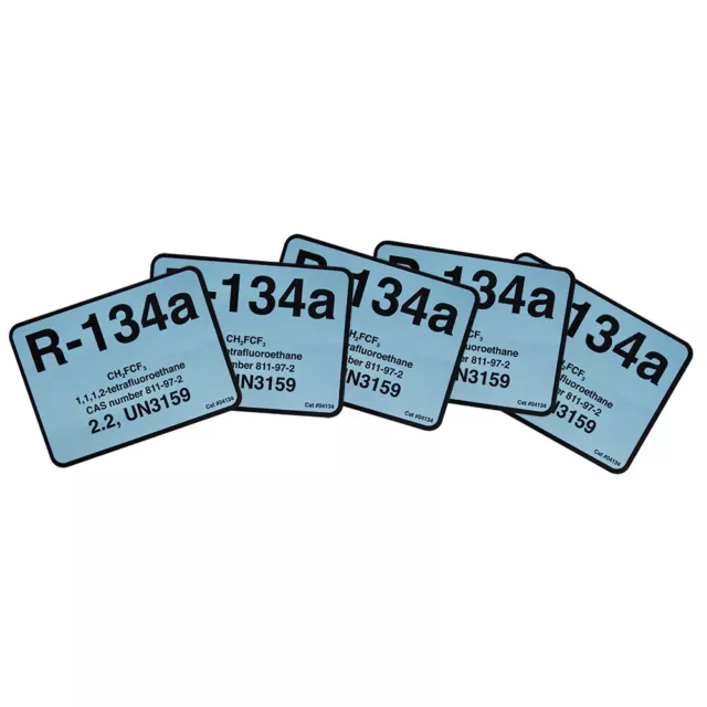 R-134a / R134a Label # 04134 , Pack of (5)