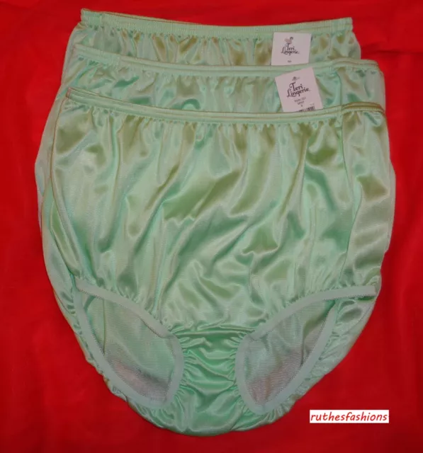 3PAIR ALL NYLON Full Brief Panties By Teri 22.50 PicClick