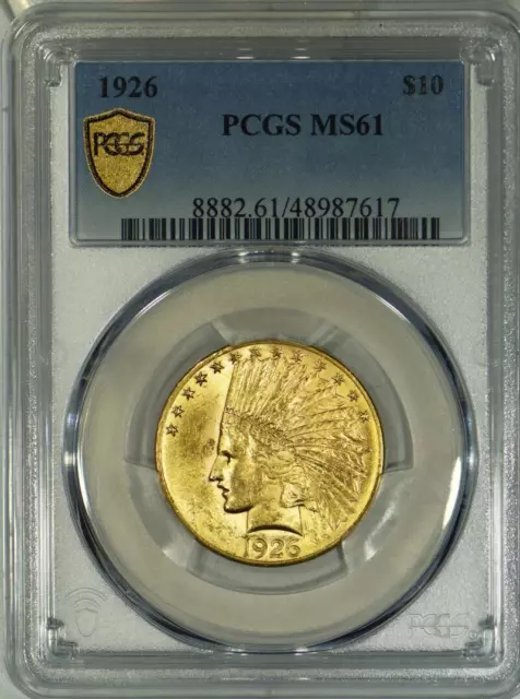 1926 $10 Gold Eagle PCGS MS-61