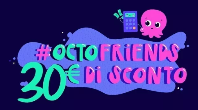 Coupon OCTOPUS ENERGY 30€ in regalo voucher gratis omaggio gratuito octofriends