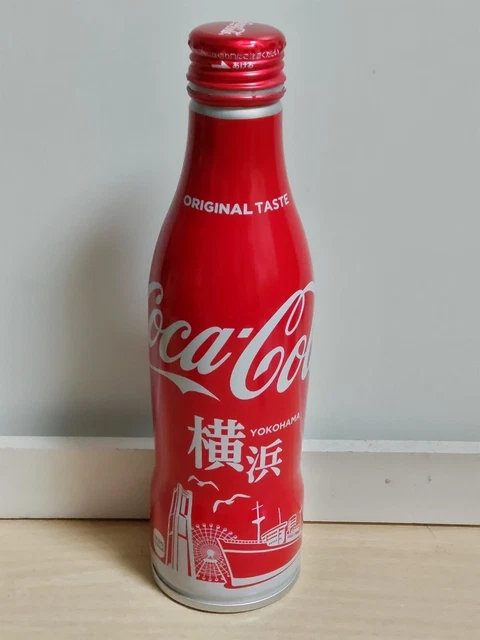 Coca Cola Aluminum Empty Bottle YOKOHAMA Regional products From Japan