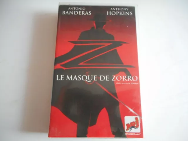K7 VHS CASSETTE VIDEO - LE MASQUE DE ZORRO avec A. BANDERAS & A. HOPKINS