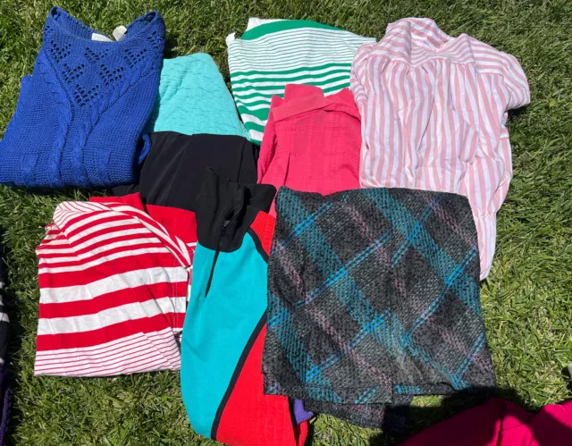 Vintage Women's Clothing Lot 70s 80s Wholesale Resale Sweaters Tops Items
