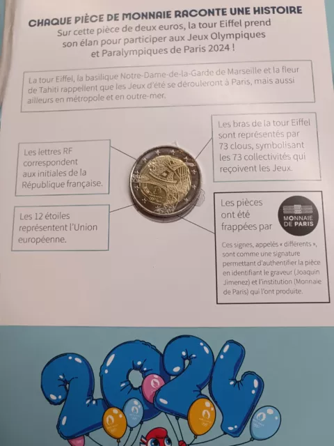 Piece 2 Euros Commemorative Jo Paris 2024