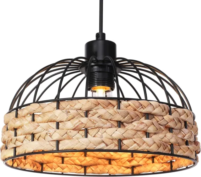 Metal & Rope Lamp Shades Ceiling Pendant Light Shade For Ceiling Hallway Dinning