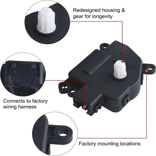 HVAC Blend Door Actuator For Chrysler 300, Town & Country, Dodge Challenger/Charger - 604-024 Replacement
