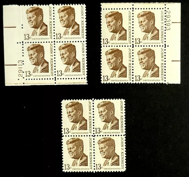 1967 Choice of Plate Blocks 1287! Mint MNH US Stamps! John F Kennedy JFK!