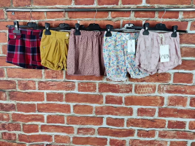 Girls Bundle Age 2-3 Years John Lewis Zara Etc Summer Shorts Set Red Tartan 98Cm