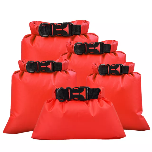 5 Pcs Outdoor Waterproof Storage Bags Dry Sacks Smartphone  Storage E7E5