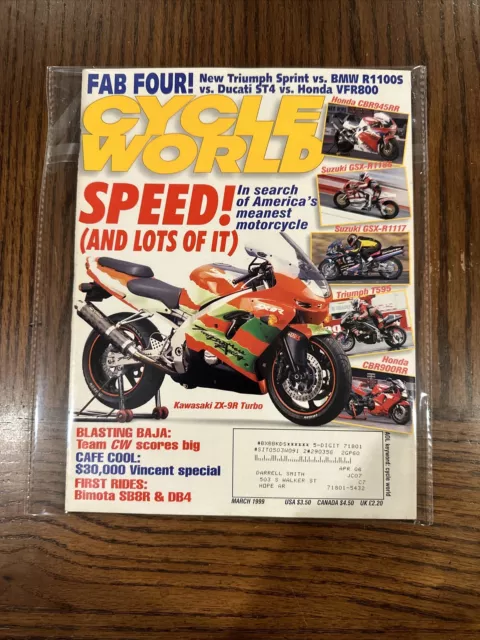 Cycle World March 1999 In Search Of Americas Meanest Motorcycle!!!