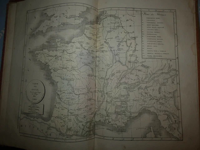 Atlas Géographique De La France 1886, Jeu Ancien, Puzzle Et Boîte En Bois (état Grenier)