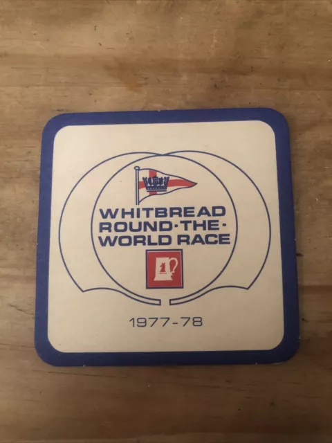 Whitbread Round The World Race 1977-78 Beer Mat Crossword On Reverse