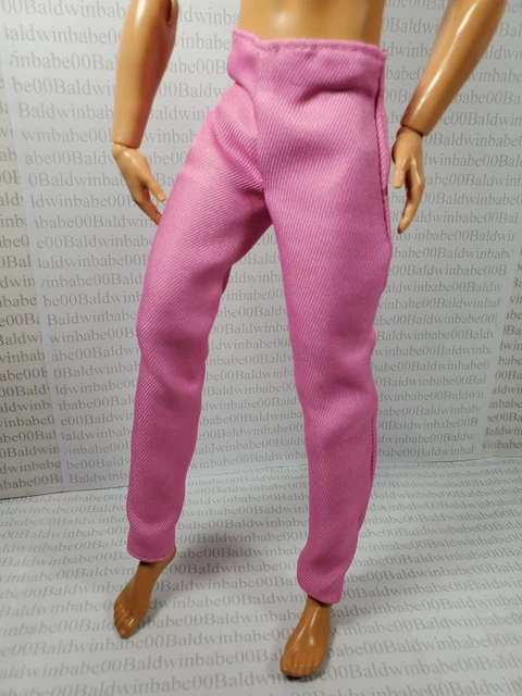 Ken Bottom ~ Mattel Made To Move Signature Looks Model #17 Pink Pants Clothing